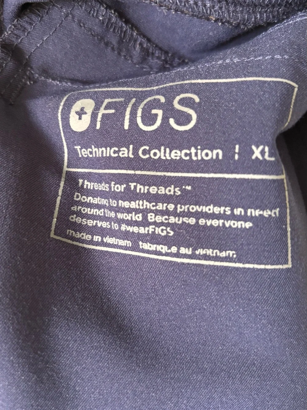 Figs Navy Men's Cargo Scrub Pants with Drawstring Waist